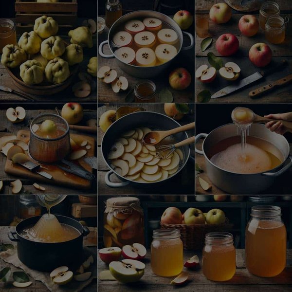 Quel est le guide pour une gelée de coings maison avec des pommes pour la pectine naturelle ?